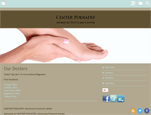 Tablet Screenshot of centerpodiatry.com
